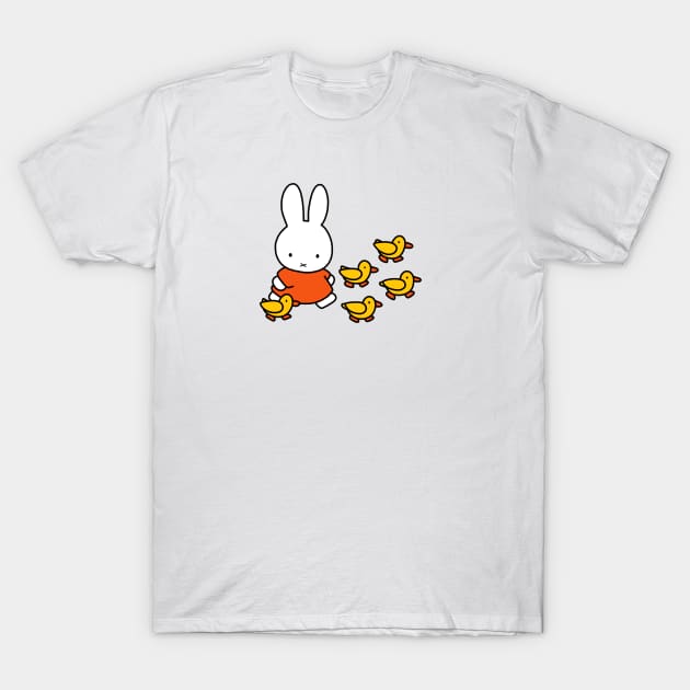 Miffy with Ducks T-Shirt by FoxtrotDesigns